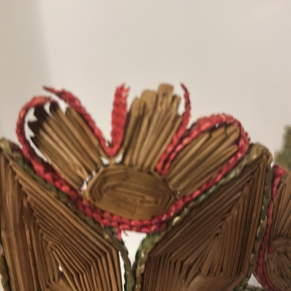 3 Handcrafted vintage Wicker/Raffia trivets - Picture 5 of 8